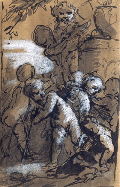 Design för ett monument för Maximilian II. Emanuel av Guillielmus de Grof